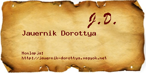 Jauernik Dorottya névjegykártya