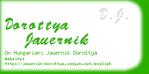 dorottya jauernik business card